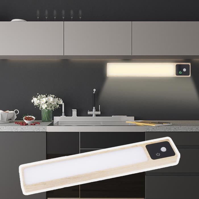 Lampe de Placard 160 LED Sans Fil Reglette Led Cuisine Eclairage LED  Cuisine Sous Meuble Lampe à Détecteur de Mouvement Veilleuse - Cdiscount  Maison