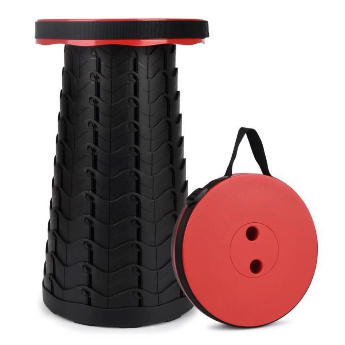 Tabouret Pliant Portable Pour Extérieur - Hauteur 27.9 Cm - Pliable Et Léger - Pour Pêche, Camping, Festivals, Attente - 3