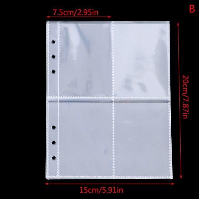 ALBUM PHOTO,B--Pochettes de reliure A5 Standard 1P 2P 4P, 10 pi?�ces, manchon Transparent pour 