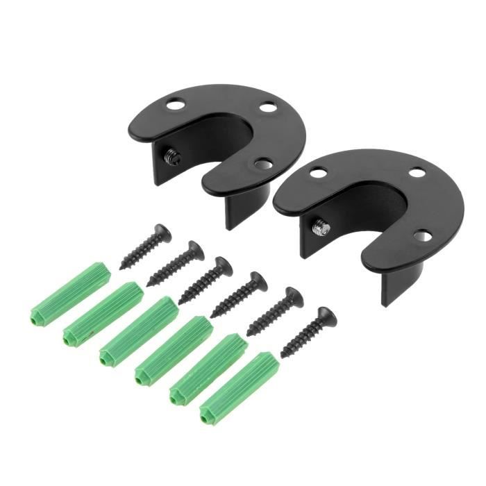 Porte-tige De Pêche Rectangle à 90° Oceansouth - Lot De 2 (noir Et Blanc) - Montage Flush, Polypropylène Léger