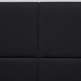 Tête de lit design Alexi - MEUBLER DESIGN - Noir - 140 cm - Bois - Panneaux de particules-1