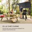 Abri barbecue Blumfeldt Steakhouse - Cadre acier - Toile polyester 180 g-m² - Gris foncé-1