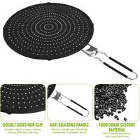 Couvercle Anti-Débordement Silicone 29cm - Anti-Éclaboussures Haute Température Pour Poêles Et Casseroles