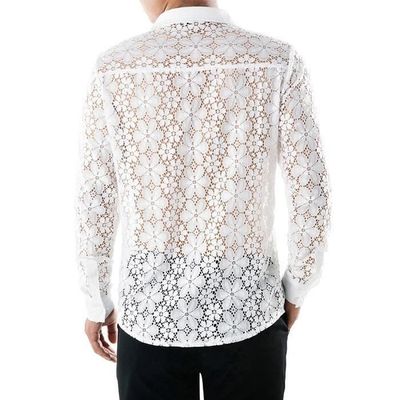 Chemise en dentelle clearance homme