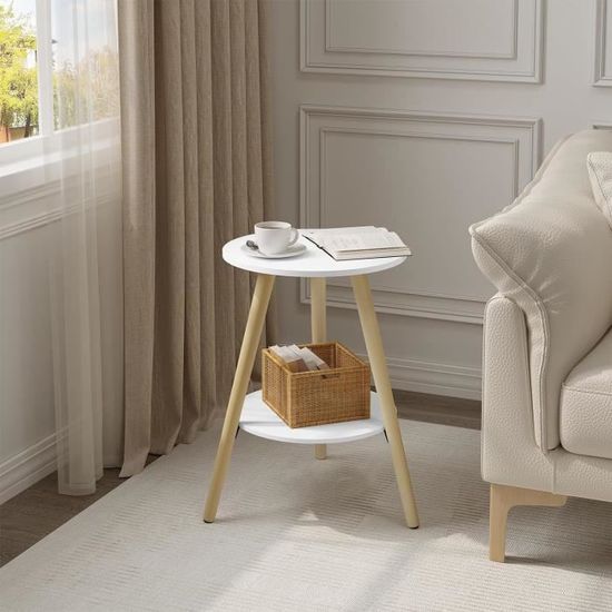 Table basse rectangulaire en bois style scandinave 120cm Alma | Maisons du Monde