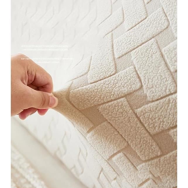 Housse De Tête De Lit Stretch 200cm Protection Élastique Douce Antipoussière - Décoration Chambre (Color 8)