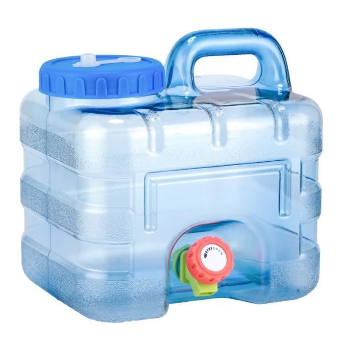 Sac d'hydratation,Seau d'eau d'extérieur de 7,5 l,réservoir Portable avec  robinet,pour Camping,bouteille de stockage d'eau-Type Bleu - Cdiscount