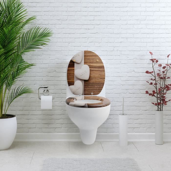 Abattant wc fantaisie en on sale résine