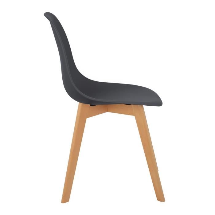 Chaise Scandinave SKLUM Brich Scand Nordic Gris Fonc