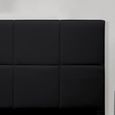 Tête de lit design Alexi - MEUBLER DESIGN - Noir - 140 cm - Bois - Panneaux de particules-2