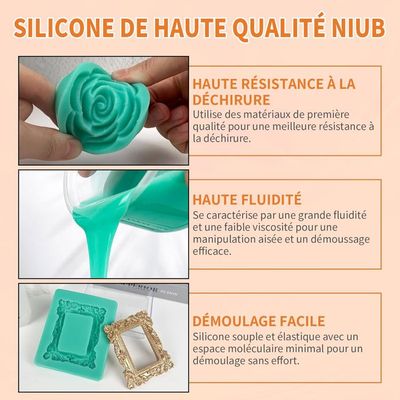 Cayway Kit 14 Pièces Moules Silicone Résine Époxy - Moule Cuillère, Bol Et Accessoires Pour Bricolage DIY, Bijoux Et Décoration Maison