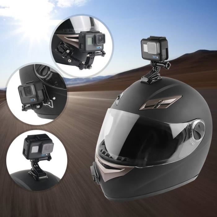 Ensemble général - Support de menton pour casque de moto pour GoPro Hero 10  9 8 7 6 5 SJCAM, accessoires de c