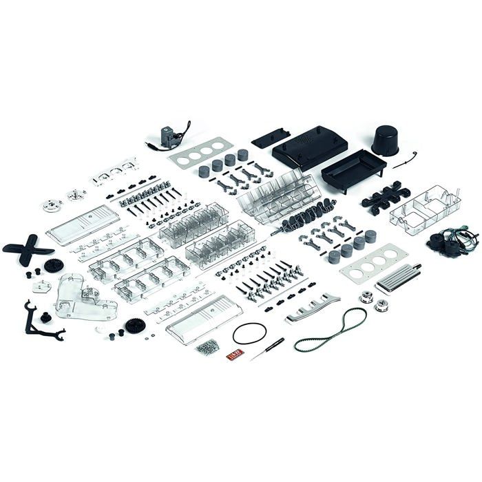 Kit De 50 Pièces Pour Moteur Et Engrenages - Poulies, Roues, Composants Plastique - Pour Modélisme Et Projets Scientifiques