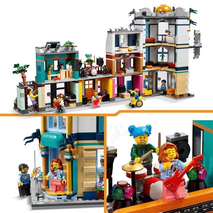 LEGO® Creator 31141 La Grand-rue, Jouet de Construction avec Gratte-Ciel et  Rue de Marché, Idée Cadeau - Cdiscount Jeux - Jouets