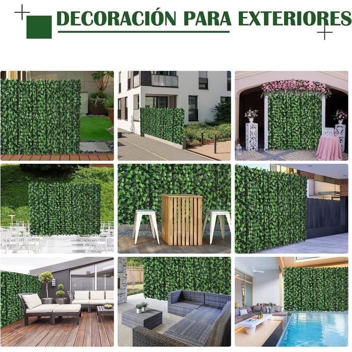 Haie Artificielle Balcon, Brise Vue Jardin Haie Artificielle En Rouleau ...