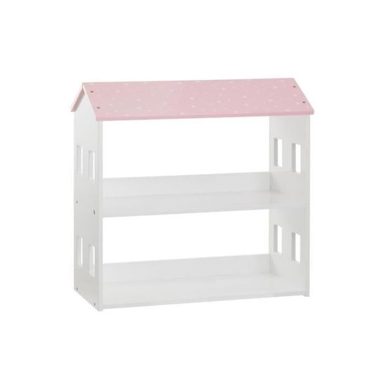 Atmosphera Bibliotheque Etagere Forme Maison Coloris Rose Et Blanc Achat Vente Petit Rangement 3560238650141 Cdiscount