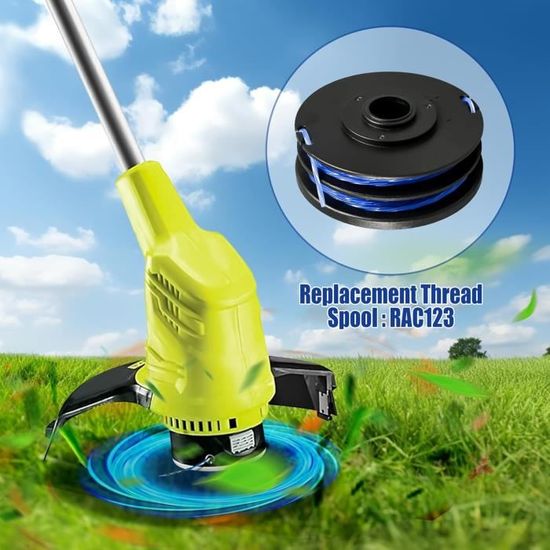 Bobine De Fil De Rechange Pour Débroussailleuse RAC123,compatible Avec Ryobi RLT4027,RLT4125