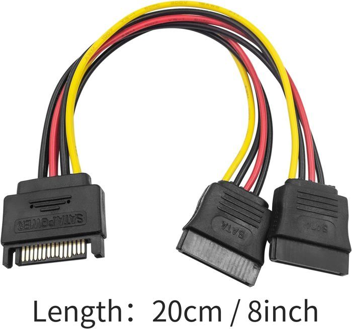 Cable Sata, Double Sata Câble, Câble Alimentation Sata Câble