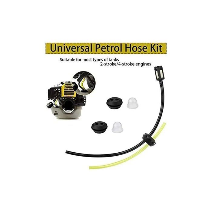Kit Durite Essence Et Filtre Pour Débroussailleuse - Compatible Einhell, Jackson - Lot De 2 Avec Poire D'Amorçage