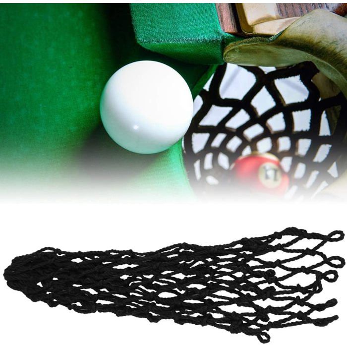 Rockible 6 Poches De Billard En Filet – Diamètre Ouverture 13 Cm – Tissu Résistant – Longueur 16 Cm – Remplacement Universel Pour Table De Billard