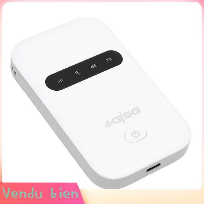 Routeur WiFi 4G LTE Ultra Rapide | 300 Mbps, Batterie 3000mAh, Connecte 10 Appareils - Parfait Pour Voyages, Voiture Et Extérieur