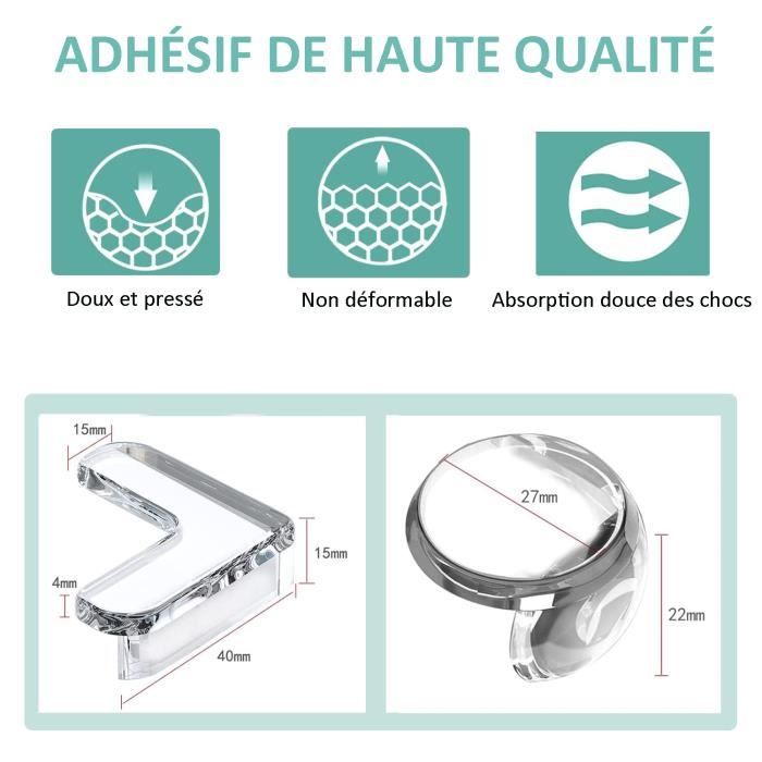 Lot De 4 Protections D'angle Et De Bord De Table à L'épreuve