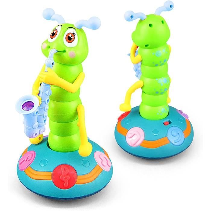 Jouet Chenille Dansante électrique Avec Lumière LED Et Musique - Évitement Automatique Obstacles Pour Enfants - 8