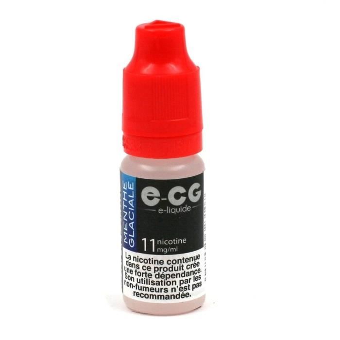 Lot de 5 Flacons E-CG - Menthe Glaciale 11 mg/ml - Cdiscount Au quotidien