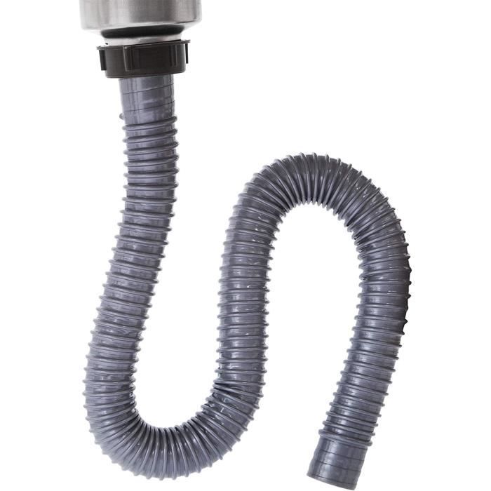 Évier Autonome Inox 1 Bac Sur Pieds - 38x33x83cm, Acier Inoxydable, Robinet Pivotant 180°