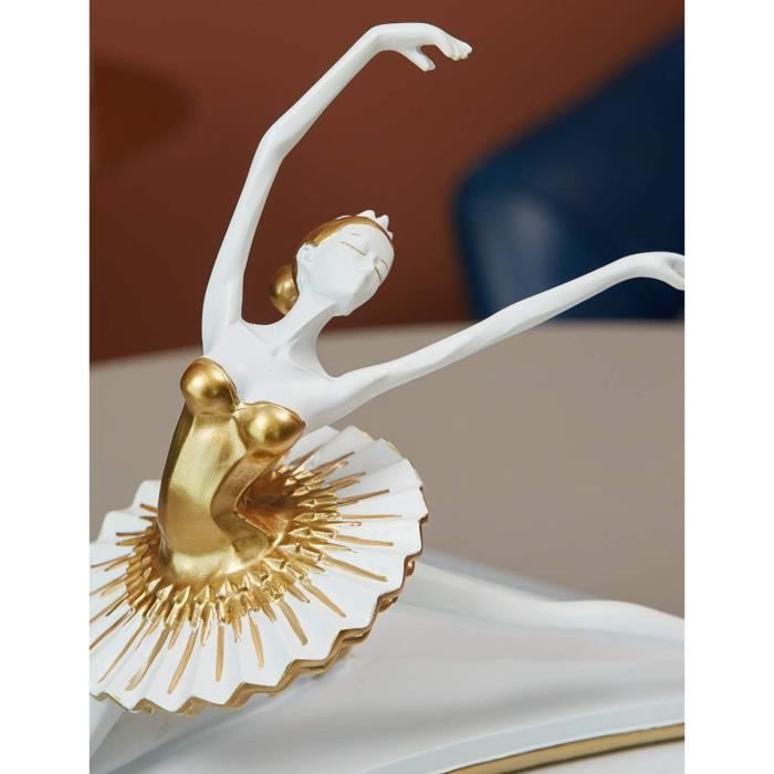 Statuette Danseuse de collection aspect bronze 13 cm