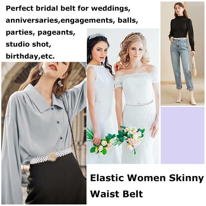 Ceinture en perles blanches online