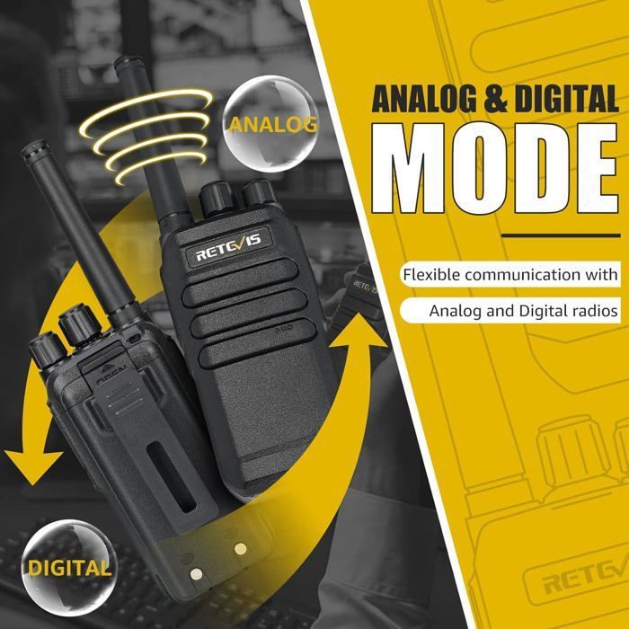 Retevis RT40 Talkie Walkie, PMR446 Ham Radio Bidirectionnelle Portable ...