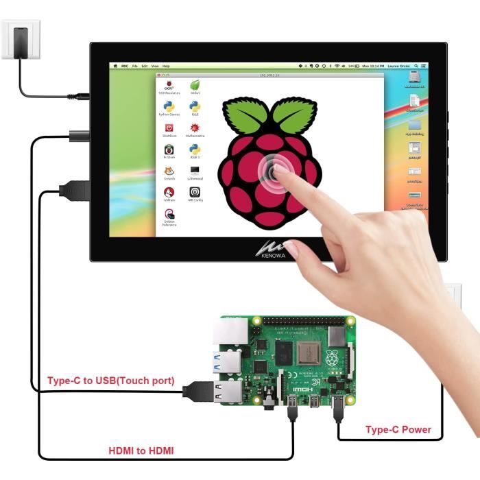 Raspberry Pi Touchscreen  Ecran Raspberry Pi 7pouces, Ecran