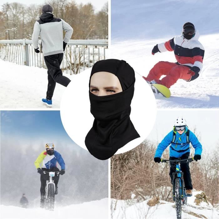 Masque cagoules de ski pour hommes et femmes, masque de cyclisme respirant,  chapeau de snowboard, coupe