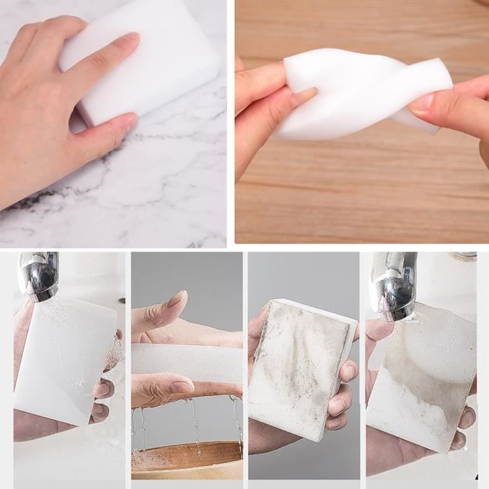 12 éponges magiques blanches pour nettoyer toutes les surfaces