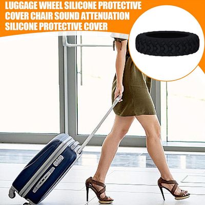 Lot De 8 Housses De Protection En Silicone Pour Roue De Valise - 60 G