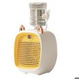 1200MAh Mini Climatiseur Portable Bureau Ventilateur Humidificateur Purificateur 3 Vitesse 2 Mode PulvéRisation USB Table,c