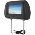 Ashata lecteur DVD d'appui-tête Siège de voiture arrière MP5 lecteur multimédia moniteur DVD appui-tête écran LCD 7 pouces-0