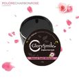 GlorySmile® Poudre de Charbon Saveur Rose 30G Blanchiment Dentaire 100% Naturel Au Charbon Actif Issu de Coco-0