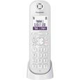 Téléphone IP fixe sans fil Panasonic KX-TGQ200GW - Blanc - Répondeur, babyphone, mode mains libres-0