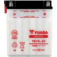 YUASA - Batterie Moto 12V Avec Entretien Sans Pack Acide Yb14L-A2 / Yb14La2-0