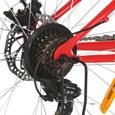 (3067223) Vélo de montagne 21 vitesses Roues de 26 pouces 42 cm Rouge YIN-0