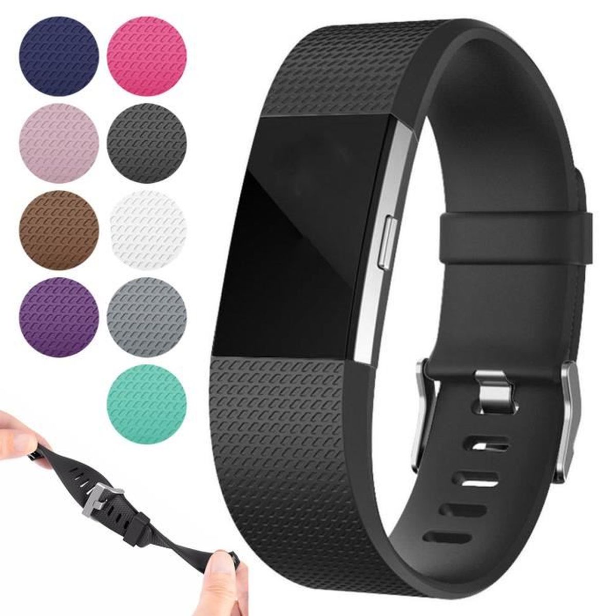 Bracelet de remplacement, Charge 2/2 HR Bracelet de remplacement en ...