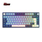 RK ROYAL KLUDGE Clavier Gamer Mécanique/Clavier TKL 75% Hot Swap QMK/Via/PBT Keycaps/K-Silver Switch/AZERTY Français clavier gaming