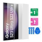 HCT STYLE Verre trempé incurvé Samsung Galaxy S23 Ultra/S22 Ultra 6.8 in Lot de 2 Films Protection Écran 9H, Vitre Protection Anti-Rayures