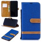 APRILLY Housse Xiaomi Redmi Note 7 - Denim Pochette Protection Etui Antichoc Coque Xiaomi Redmi Note 7 (6.3") - Bleu