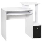 HOMCOM - bureau informatique - Panneaux de partiucules classe E1 - 100x40x86.6cm - Blanc