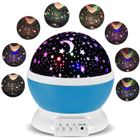Veilleuse Bébé Etoile Lumière Bleu LED - MONDPALAST - Rotation 360º - Rechargeable USB