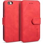 MOONCASE iPhone 6S Coque à Rabat en Cuir Portefeuille pour iPhone 6-iPhone 6S Étui Housse Rétro Flip Cover Wallet Case -Rouge