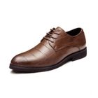 REMYCOO Derby Cuir Chaussure Homme Noir gaomin™ - Brun